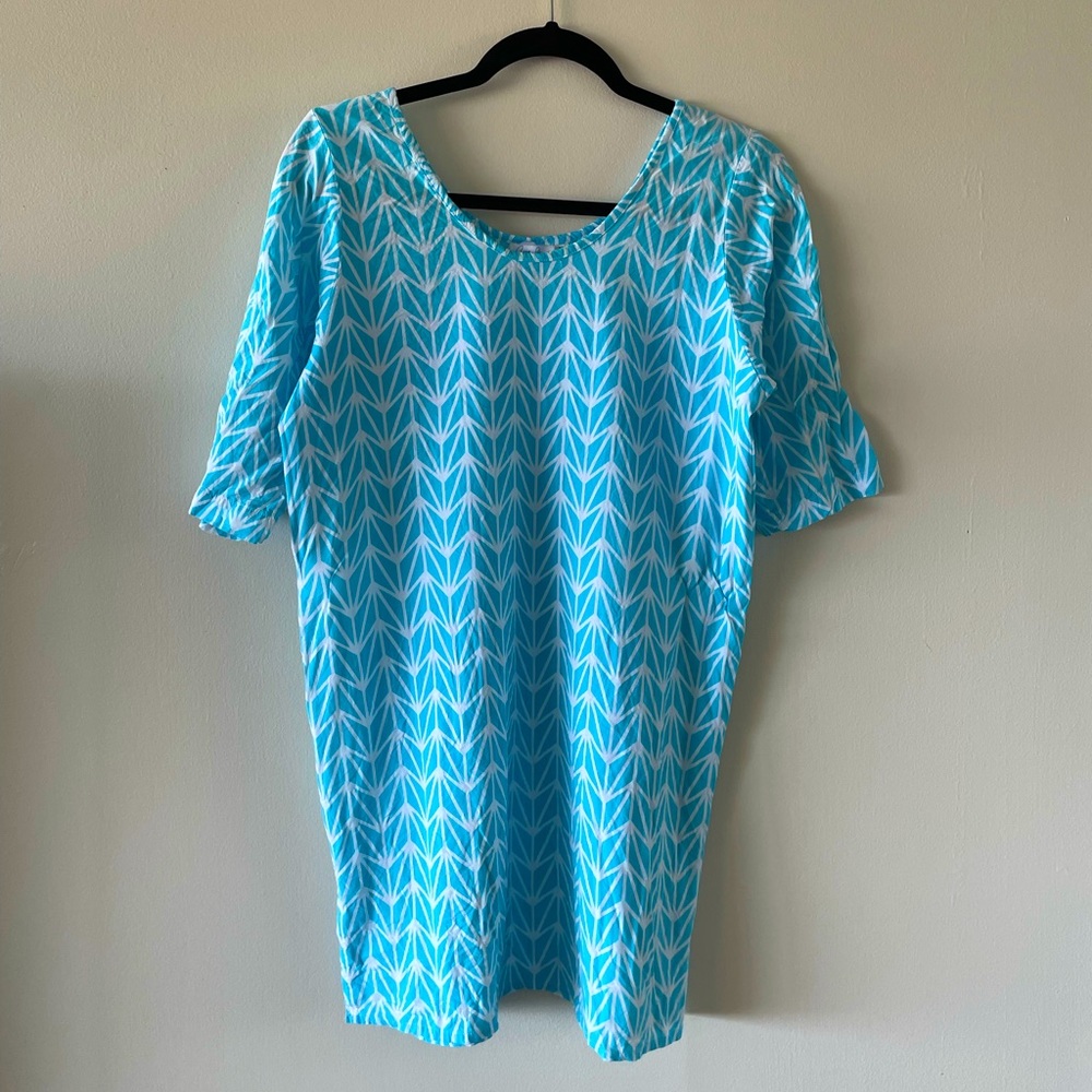 Ava Sky - Fighting Eel Short-sleeve Dress (XS)